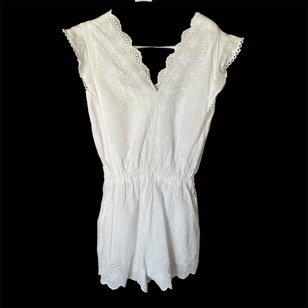 Tart Collections Adelaide Eyelet Romper in White, S